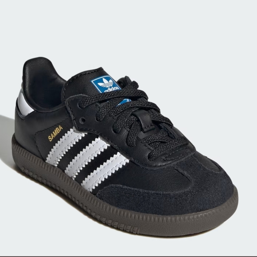 adidas Kids Black and White Samba Sneakers